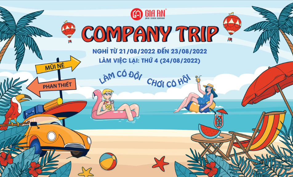 Gia An Jsc thông báo Lịch Nghỉ Team Building 2022 đến khách hàng/đối tác