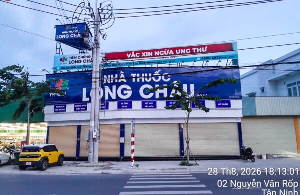Thiết Kế Thi Công Công Trình Nhà Thuốc Long Châu Tại P.Tân Ninh, T. Tây Ninh
