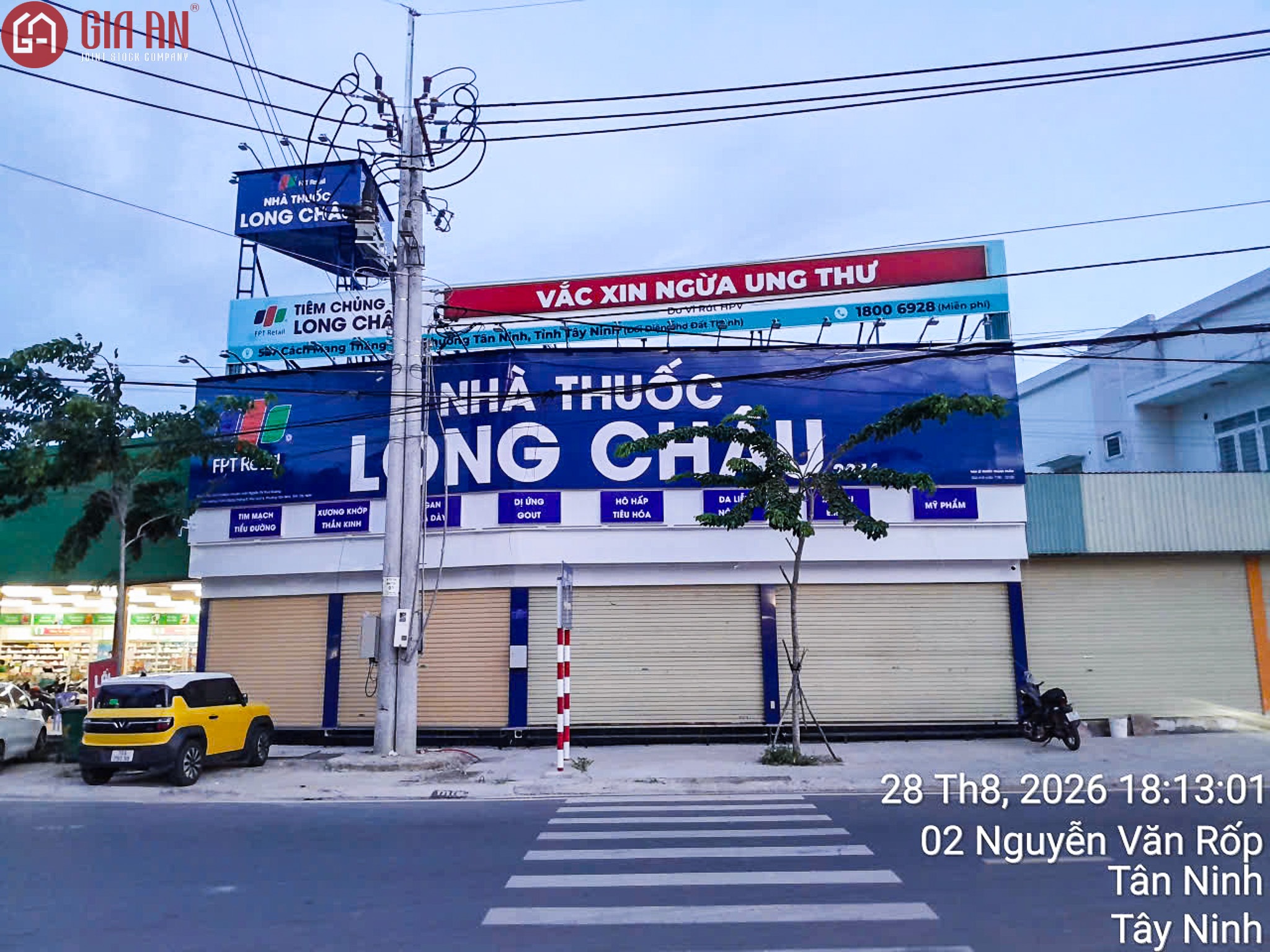 Thiết Kế Thi Công Công Trình Nhà Thuốc Long Châu Tại P.Tân Ninh, T. Tây Ninh