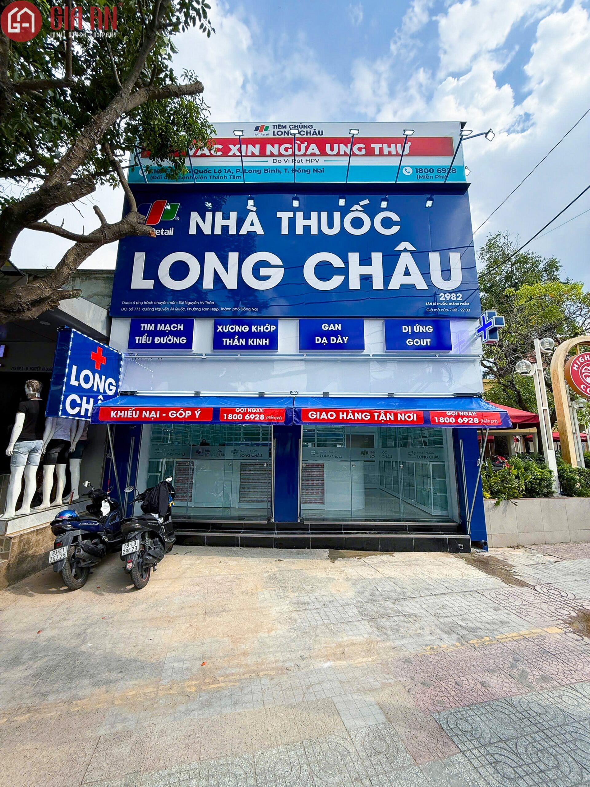Thiết Kế Thi Công Công Trình Nhà Thuốc Long Châu Tại P. Tam Hiệp, Tp Đồng Nai