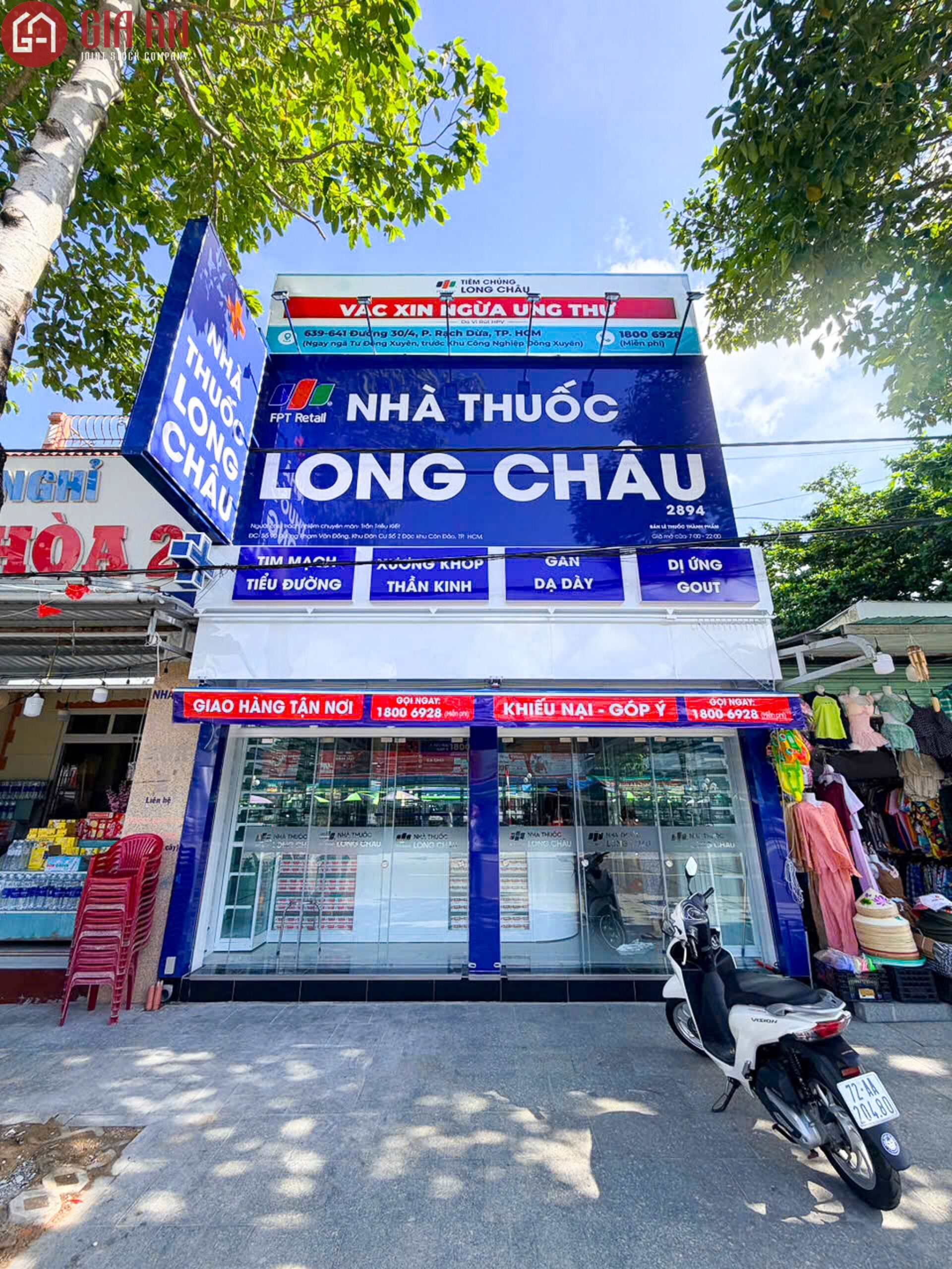 Thiết Kế Thi Công Công Trình Nhà Thuốc Long Châu Tại Đặc Khu Côn Đảo, TP HCM