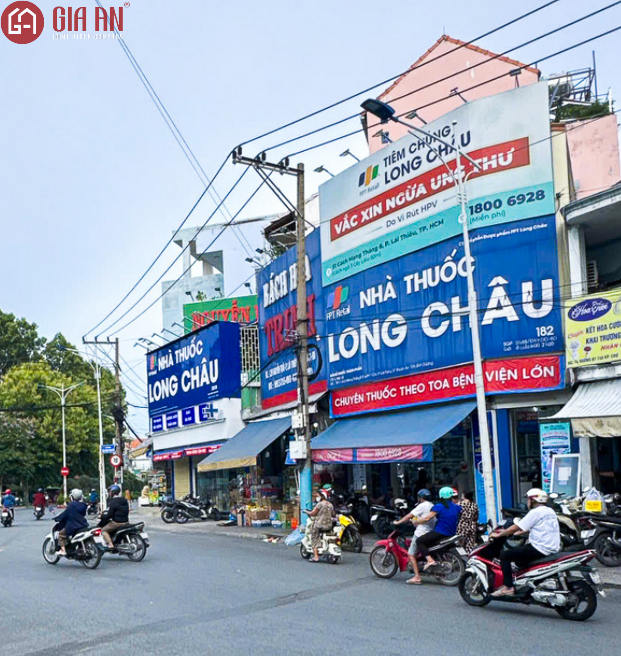 Thiết Kế Thi Công Công Trình Nhà Thuốc Long Châu Tại P. Lái Thiêu, TP HCM