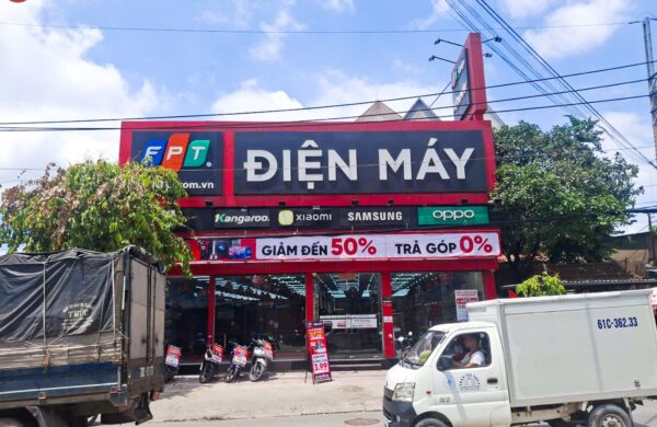 Thiết Kế Thi Công Mở Rộng Showroom FPT Shop Nguyễn Du,P. Bình Hòa, TP Hồ Chí Minh