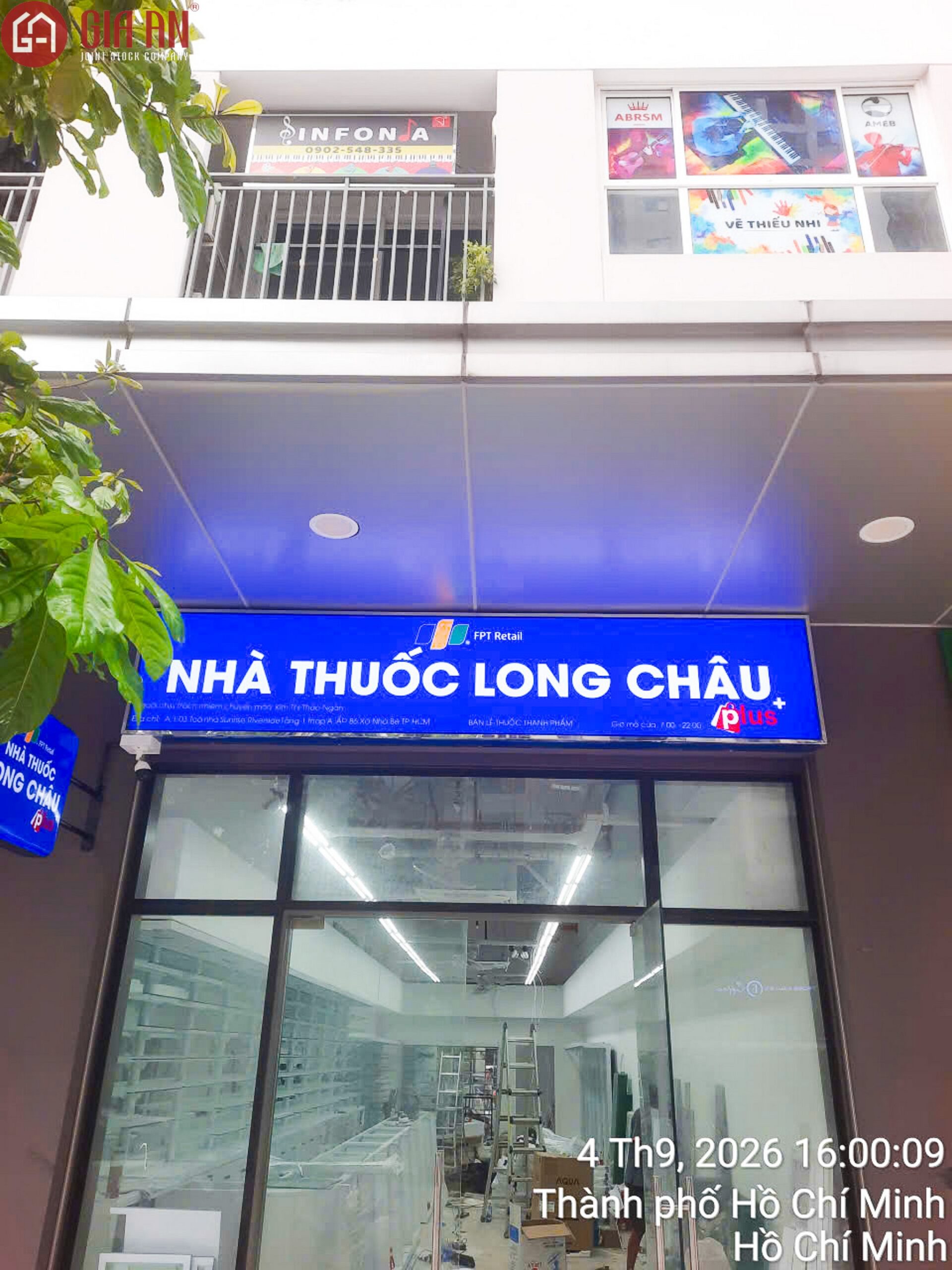 Thiết Kế Thi Công Công Trình Nhà Thuốc Long Châu Tại Sunrise Riverside, Xã Nhà Bè, Tp Hồ Chí Minh