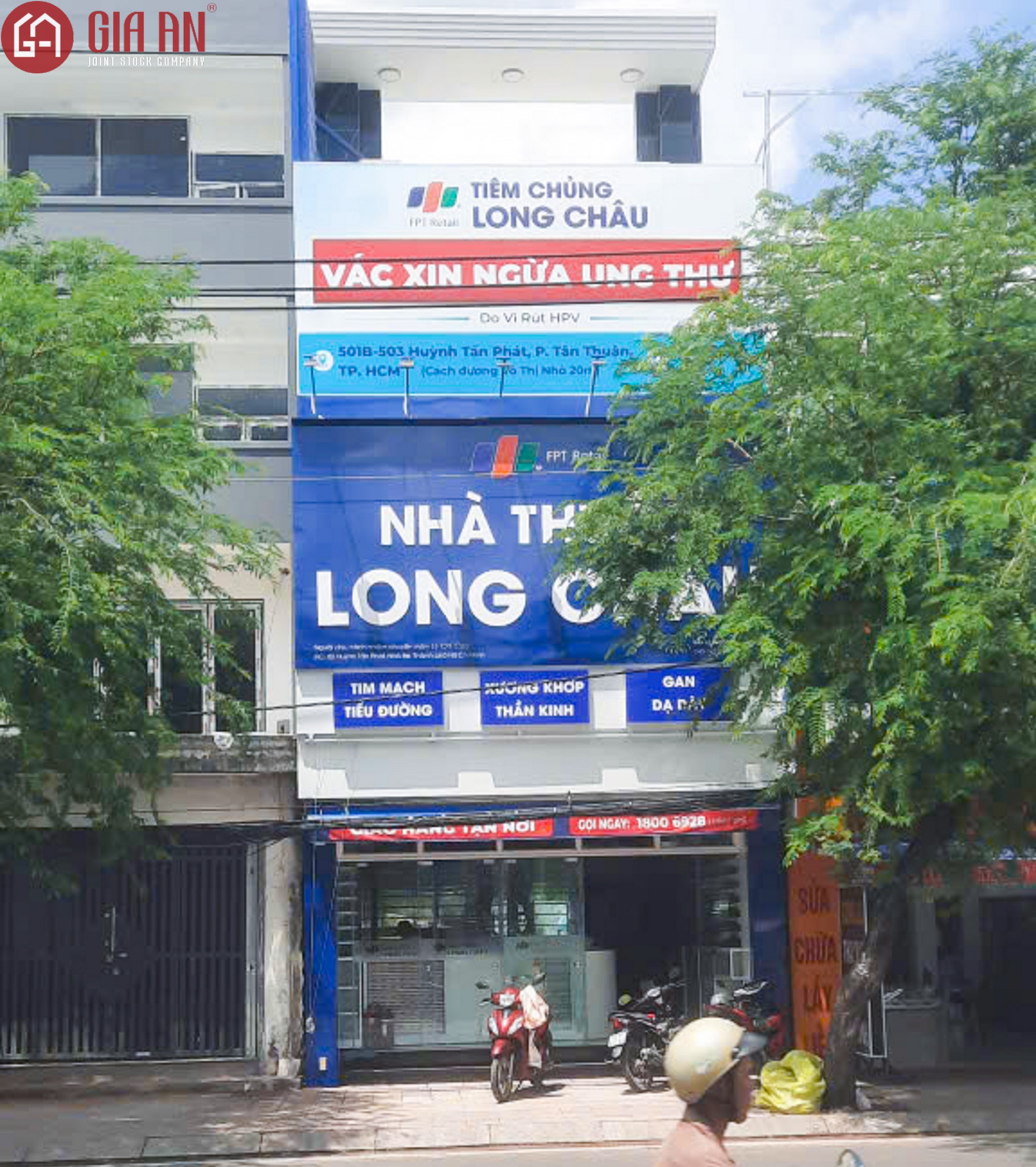 Thiết Kế Thi Công Công Trình Nhà Thuốc Long Châu Tại Xã Nhà Bè, Tp Hồ Chí Minh