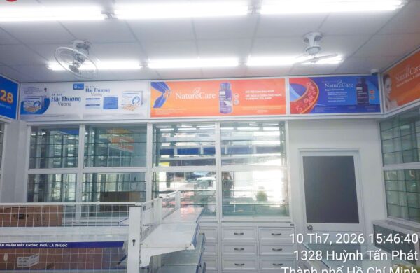 Thiết Kế Thi Công Công Trình Nhà Thuốc Long Châu Tại Huỳnh Tấn Phát, P Tân Thuận, TP HCM