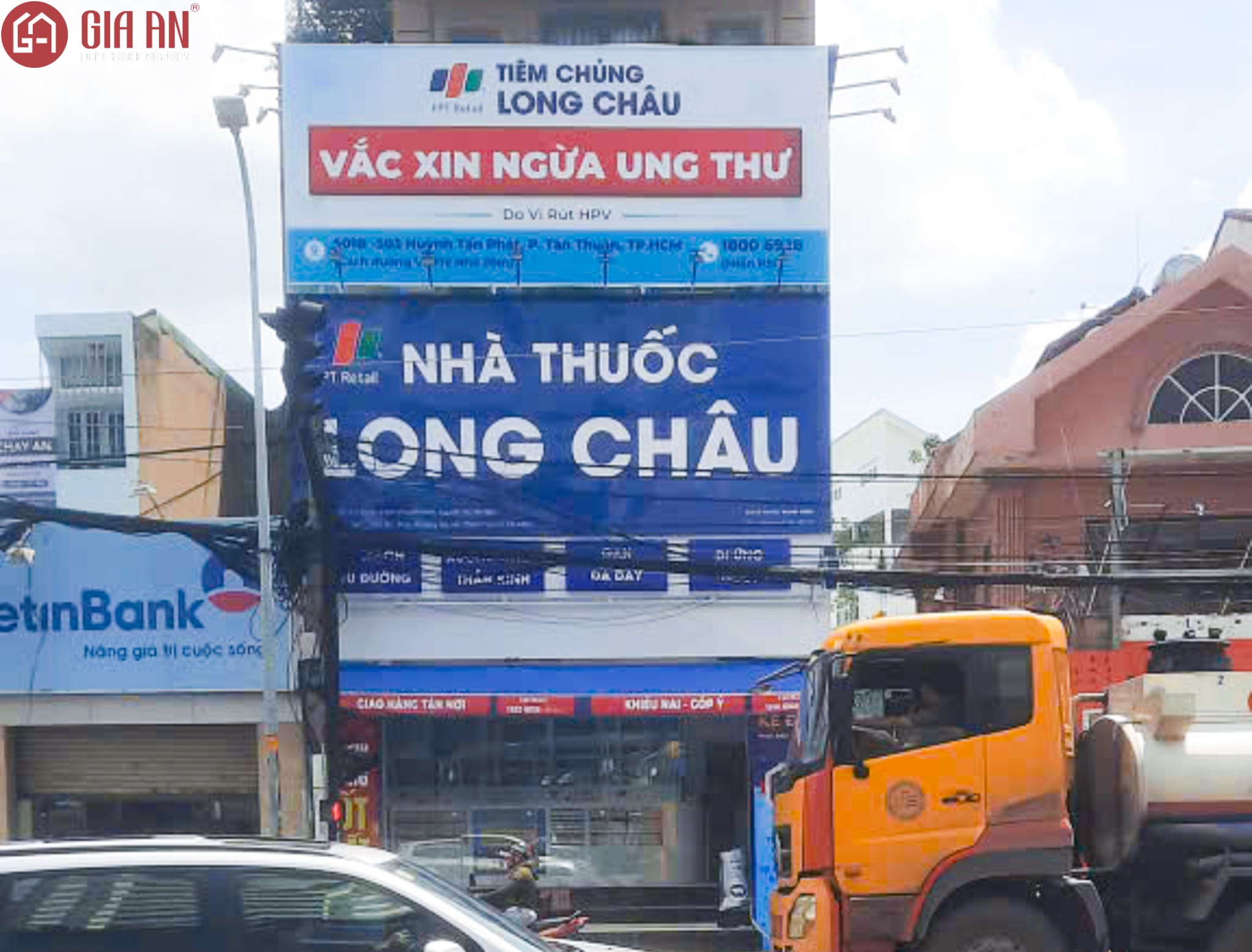 Thiết Kế Thi Công Công Trình Nhà Thuốc Long Châu Tại Huỳnh Tấn Phát, P Tân Thuận, TP HCM