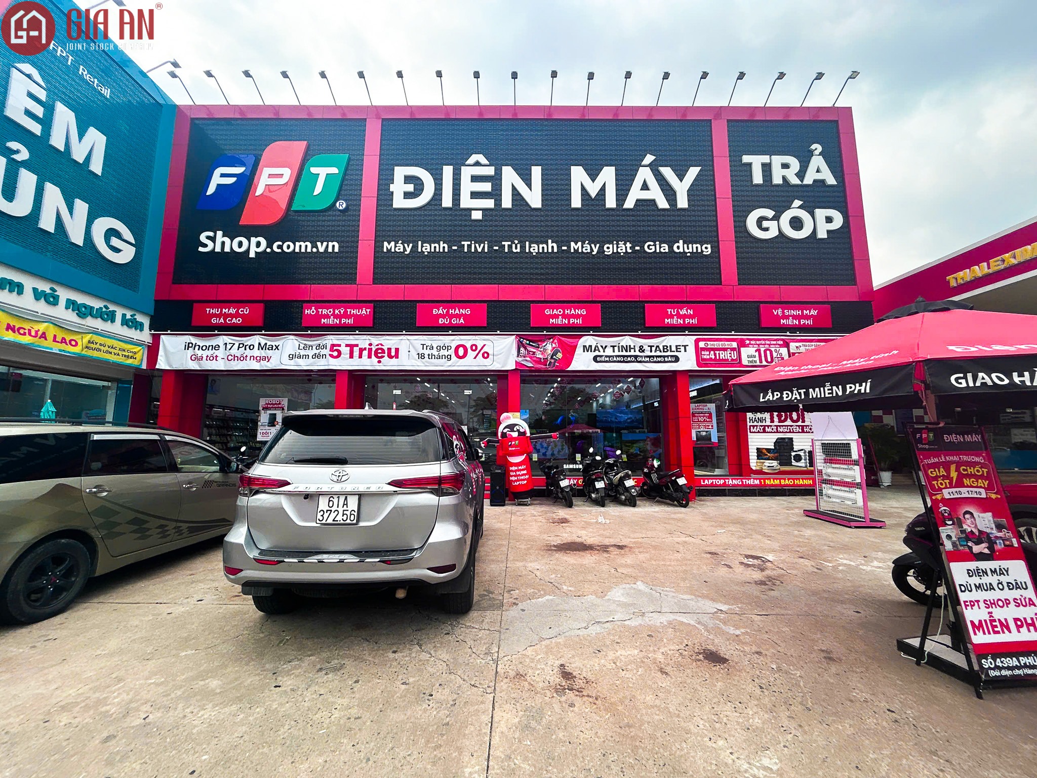 Thiết Kế Thi Công Showroom FPT Shop Tại P. Phú Lợi, P. HCM