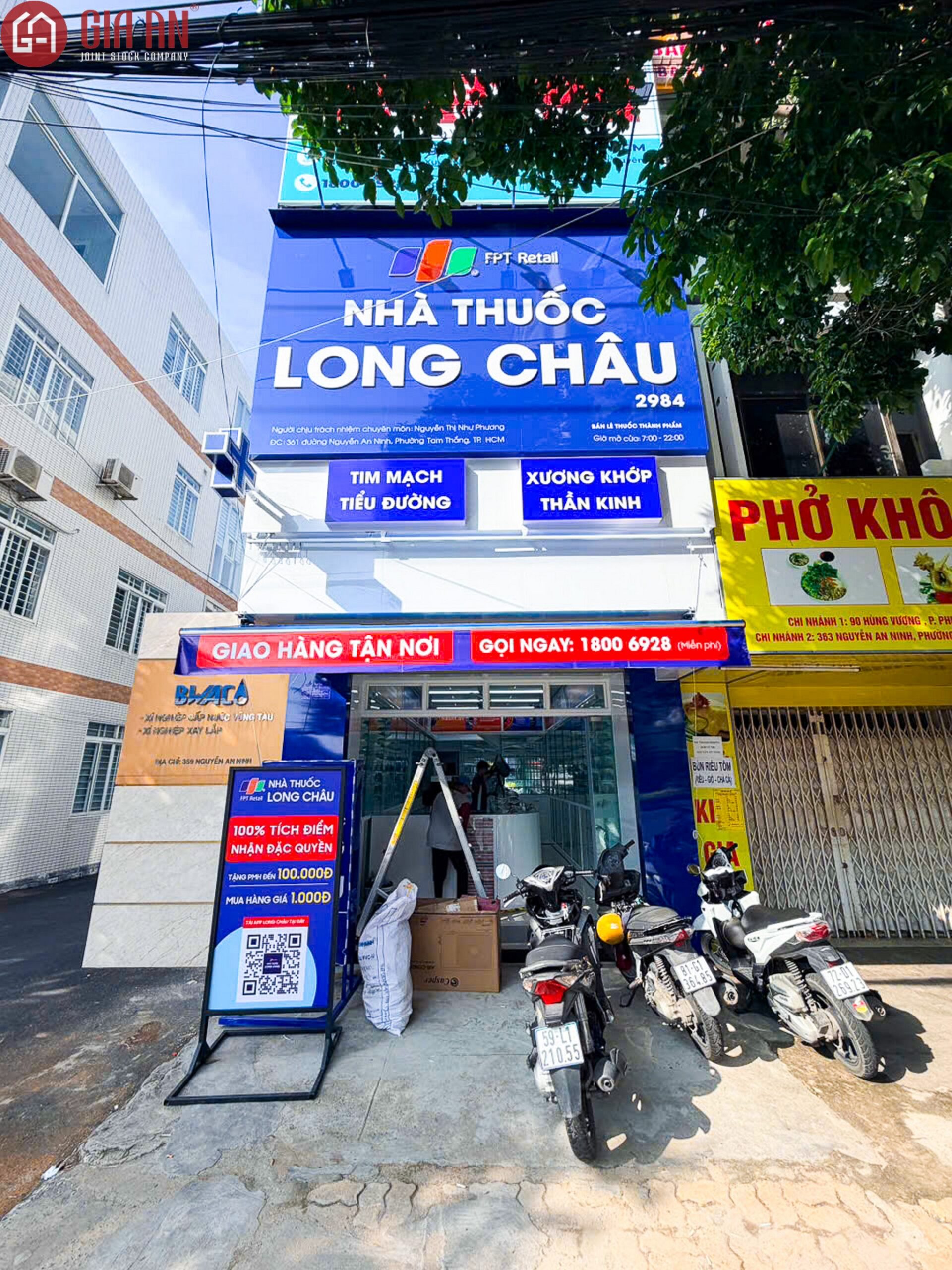 Thiết Kế Thi Công Công Trình Nhà Thuốc Long Châu Tại P Tam Thắng, TP HCM