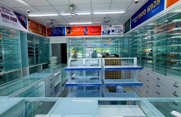 Thiết Kế Thi Công Công Trình Nhà Thuốc Long Châu Tại P. Rạch Dừa, TP HCM
