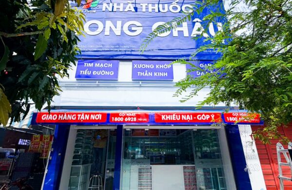 Thiết Kế Thi Công Công Trình Nhà Thuốc Long Châu Tại P. Rạch Dừa, TP HCM