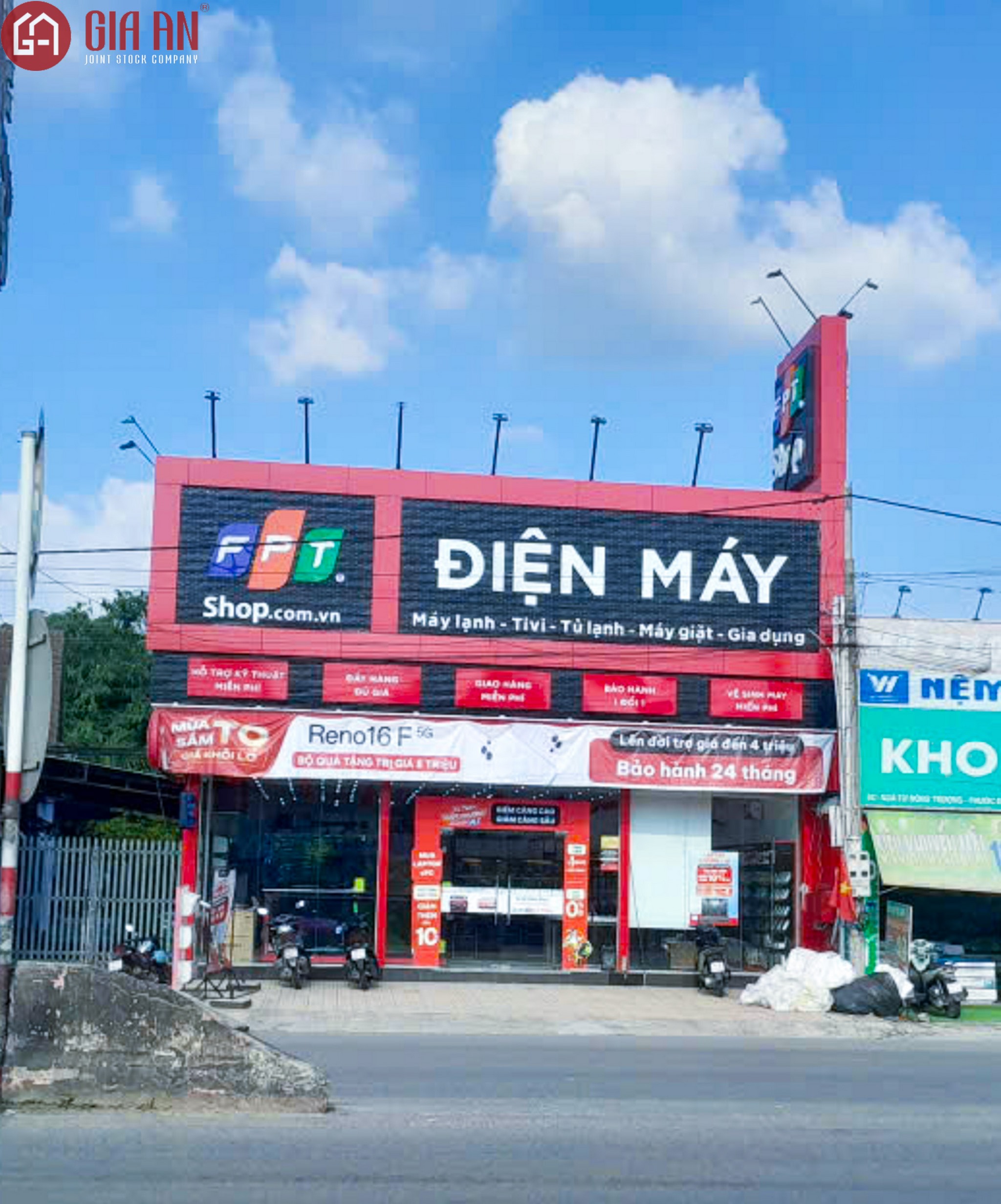Thiết Kế Thi Công Công Trình Cải Tạo Showroom FPT Shop Phước Đức A, Gia Lộc, Tỉnh Tây Ninh