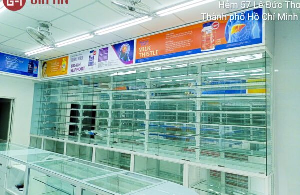 Thiết Kế Thi Công Công Trình Nhà Thuốc Long Châu Tại P An Nhơn, TP Hồ Chí Minh
