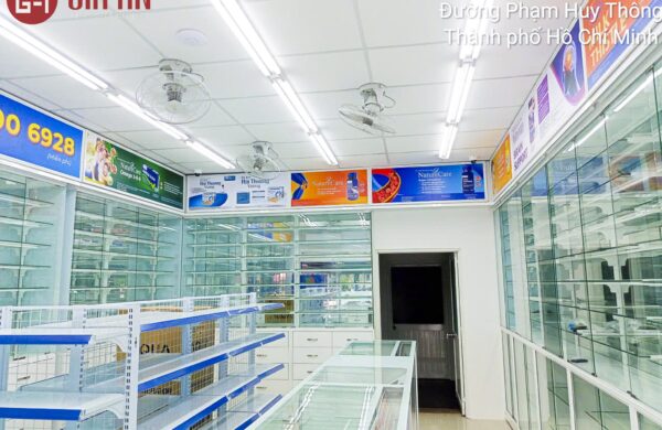 Thiết Kế Thi Công Công Trình Nhà Thuốc Long Châu Tại P An Nhơn, TP Hồ Chí Minh
