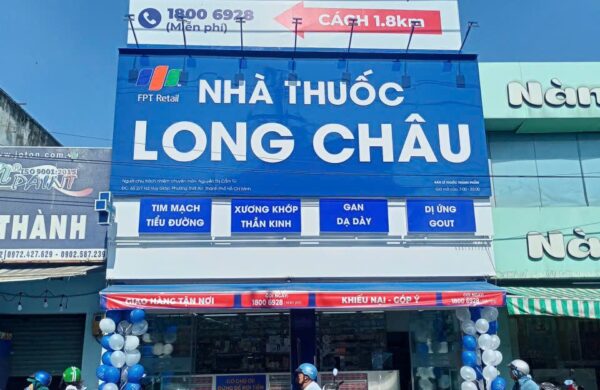 Thiết Kế Thi Công Công Trình Nhà Thuốc Long Châu Tại P. Thới An, TP. Hồ Chí Minh