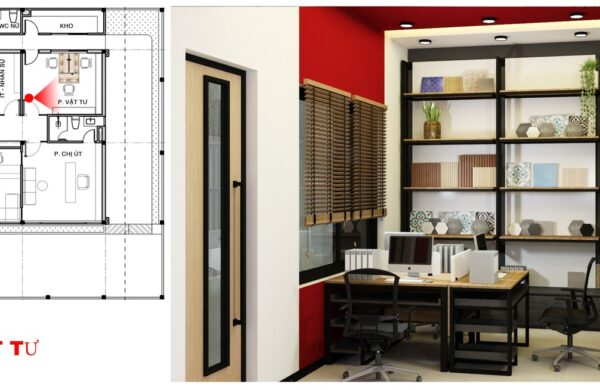 Thiết Kế Phối Cảnh 3D Văn Phòng Làm Việc Công Ty Gia An JSC Tại P. Hiệp Bình, TP. Hồ Chí Minh