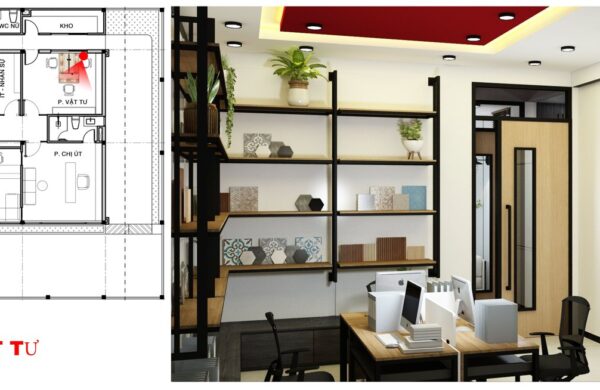 Thiết Kế Phối Cảnh 3D Văn Phòng Làm Việc Công Ty Gia An JSC Tại P. Hiệp Bình, TP. Hồ Chí Minh