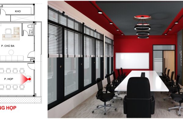 Thiết Kế Phối Cảnh 3D Văn Phòng Làm Việc Công Ty Gia An JSC Tại P. Hiệp Bình, TP. Hồ Chí Minh